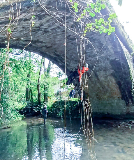 Contrôle sécurité de la sous face d'un pont avec Veritas Acrobat Travaux travaux Vieille Toulouse, Lacroix Falgarde