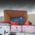 Pose de filets de sécurité pour la rénovation d'une façade d'une grande surface, centre commercial Acrobat Travaux travaux Vieille Toulouse, Lacroix Falgarde