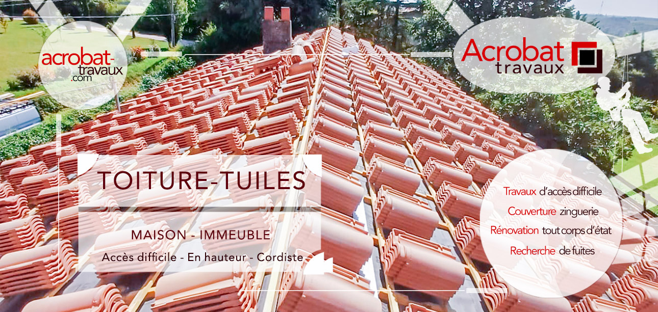 Rénovation et réfection de toiture ! Les couvreurs d’Acrobat Travaux sont des experts en rénovation de toiture. Nous vous accompagnons à chaque étape de votre projet, en vous conseillant et en veillant à la qualité du travail réalisé. Notre équipe de charpentiers, couvreurs et zingueurs qualifiés mettent leur savoir-faire artisanal au service de votre projet. Nous restons disponibles pour tout complément d'informations !