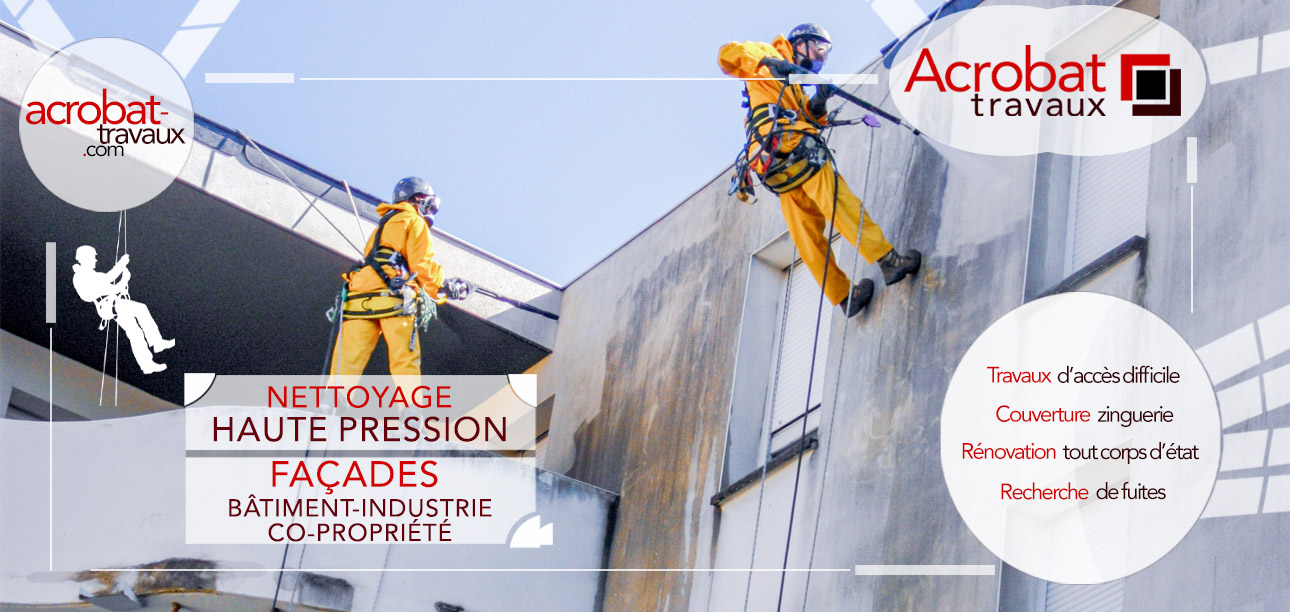 Travaux en hauteur accès difficile cordiste avec Acrobat Travaux sur Vieille-Toulouse, Lacroix-Falgarde, Pechbusque, Aureville, Auzeville